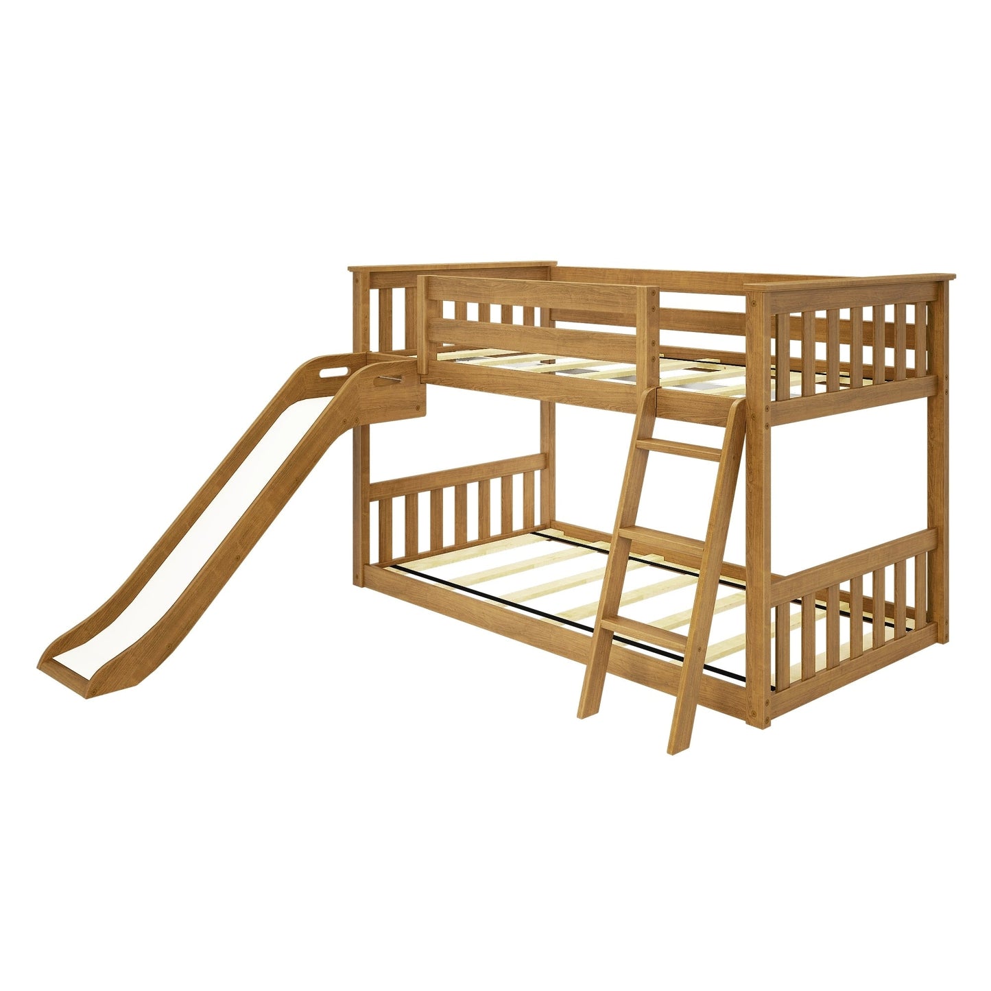 Max and Lily Classic Twin über Twin Niedriges Etagenbett mit Easy Slide
