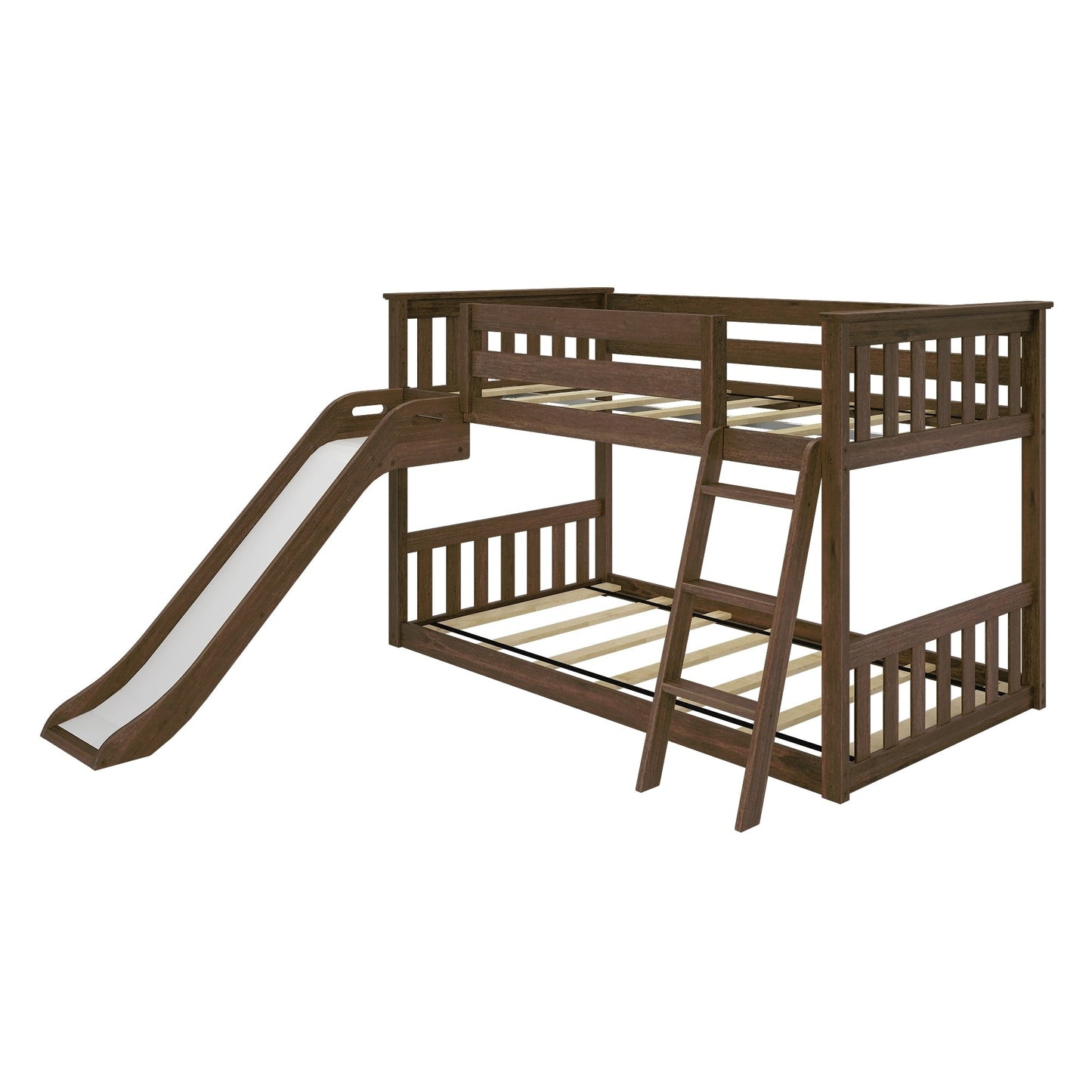 Max and Lily Classic Twin über Twin Niedriges Etagenbett mit Easy Slide