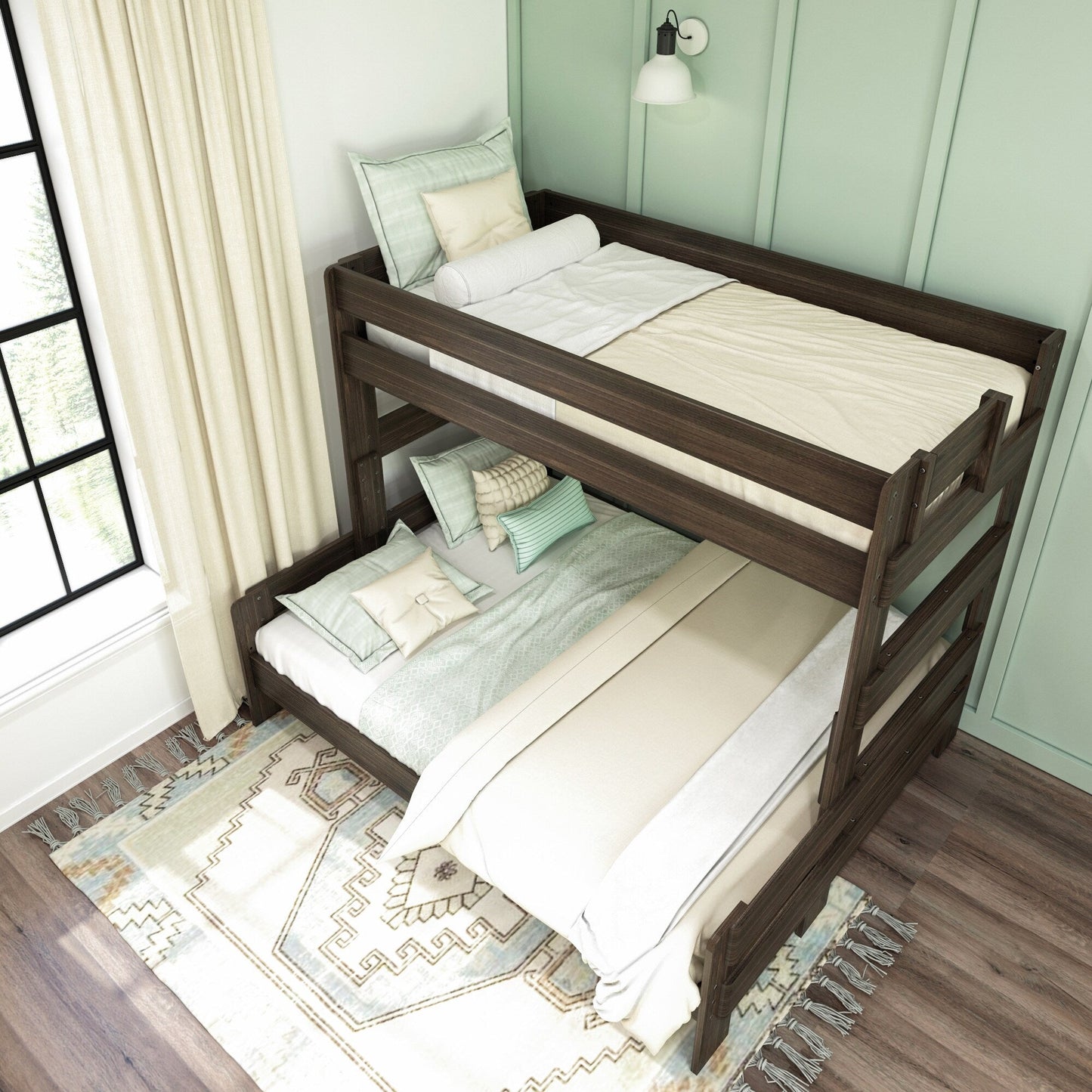 Max and Lily Farmhouse Twin XL über Queen Etagenbett