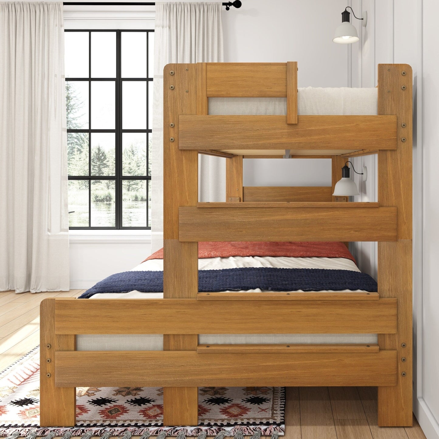 Max and Lily Farmhouse Twin XL über Queen Etagenbett