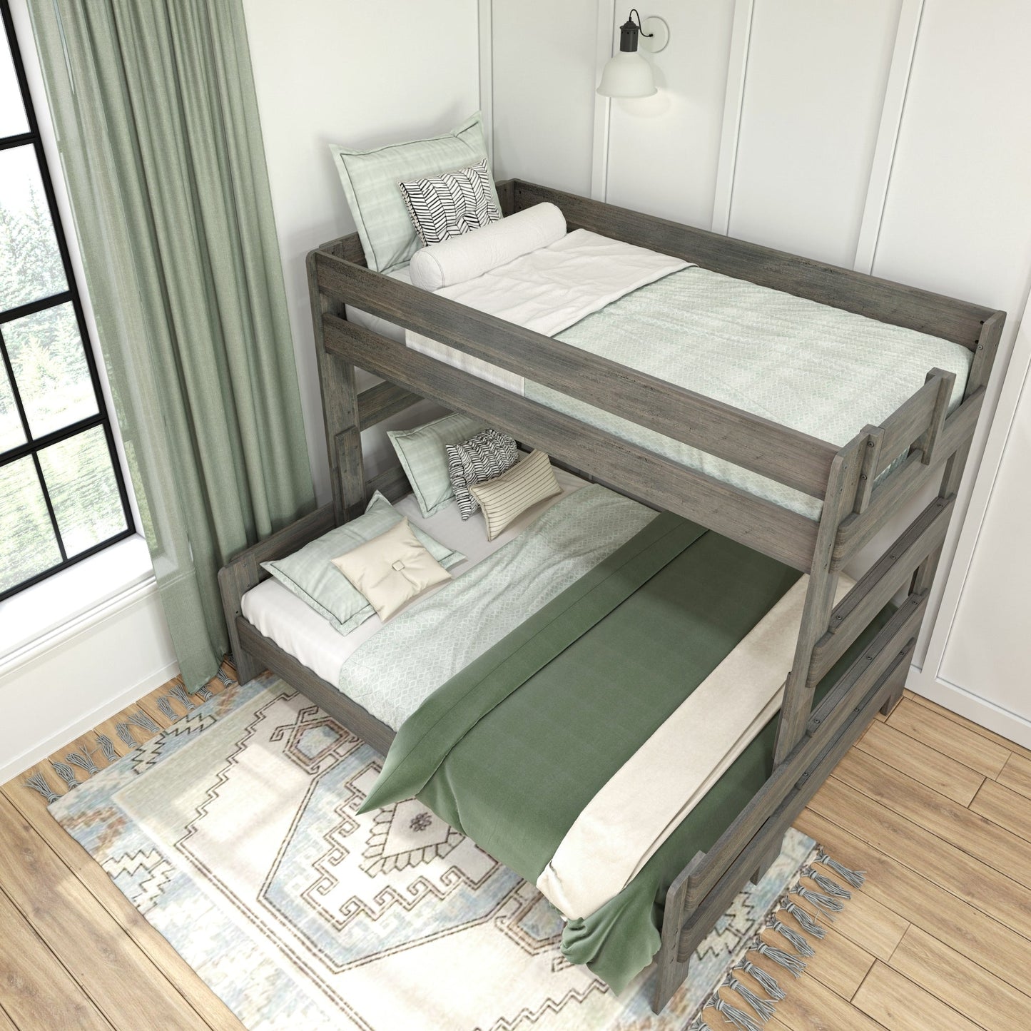 Max and Lily Farmhouse Twin XL über Queen Etagenbett