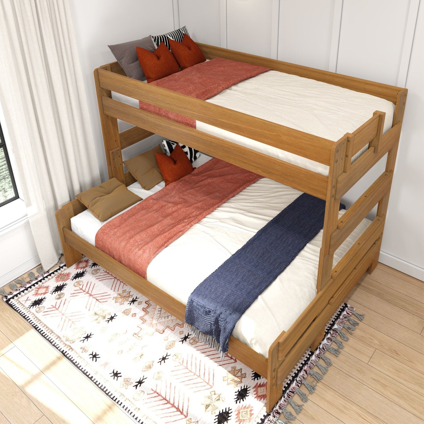Max and Lily Farmhouse Twin XL über Queen Etagenbett