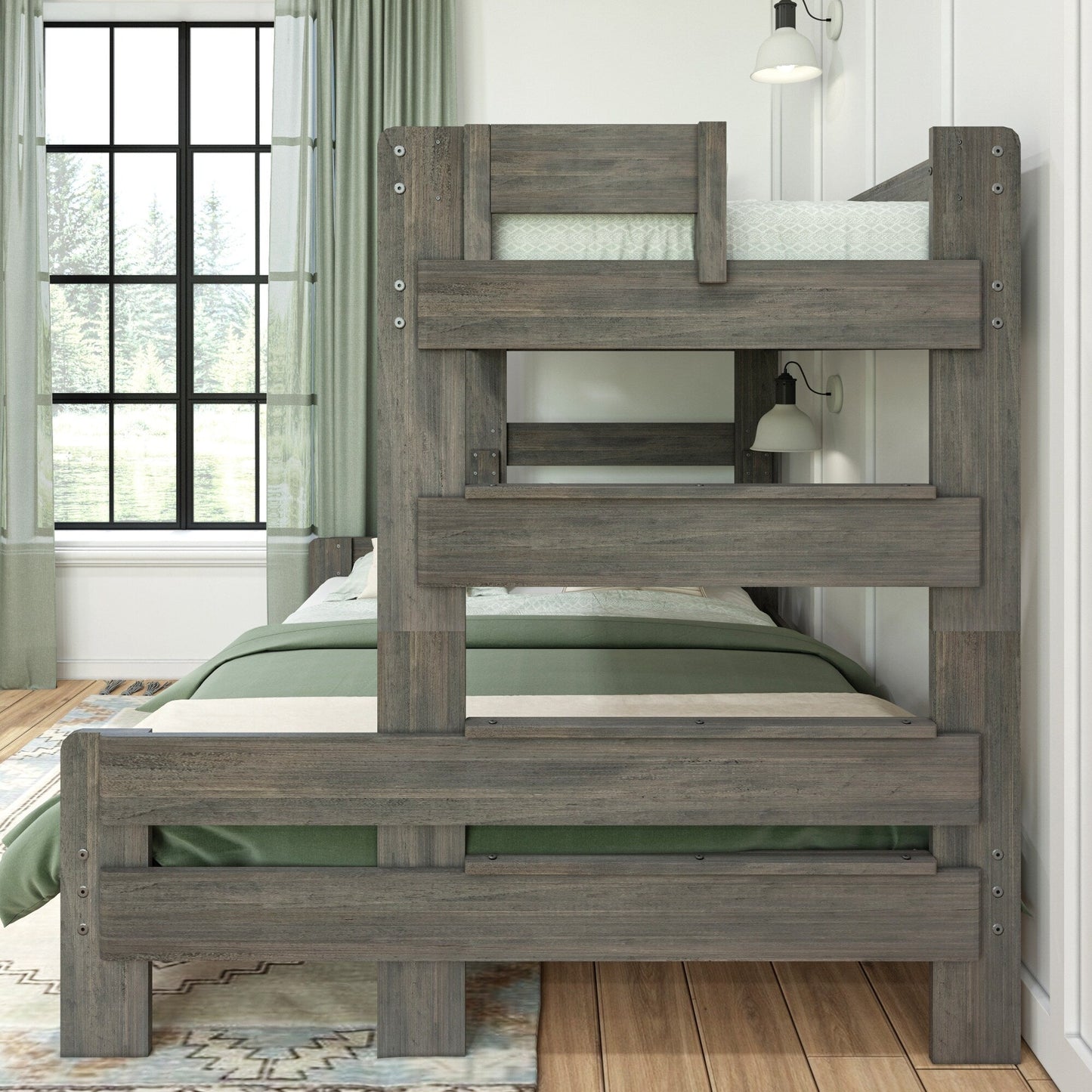 Max and Lily Farmhouse Twin XL über Queen Etagenbett