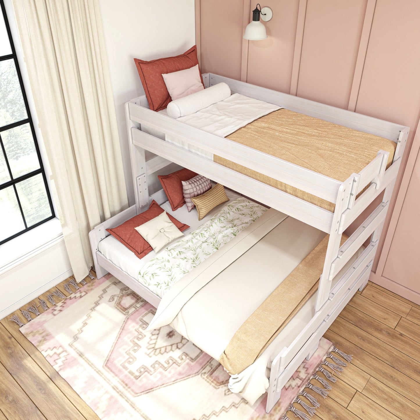 Max and Lily Farmhouse Twin XL über Queen Etagenbett