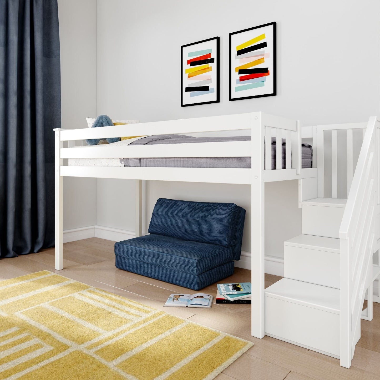 Max and Lily Fold 'n Fun Convertible Lounger Sleeper Sofa