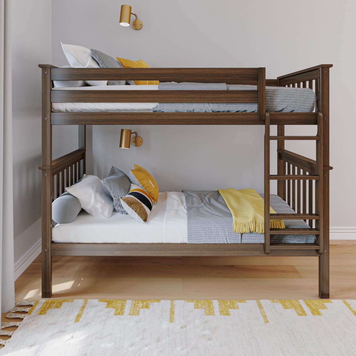Max and Lily Twin über Twin Etagenbett aus Massivholz