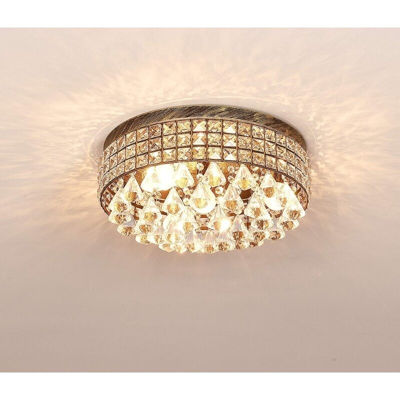 Maxax 4 – Licht 15'' Crystal Metal Flush Mount – N/A