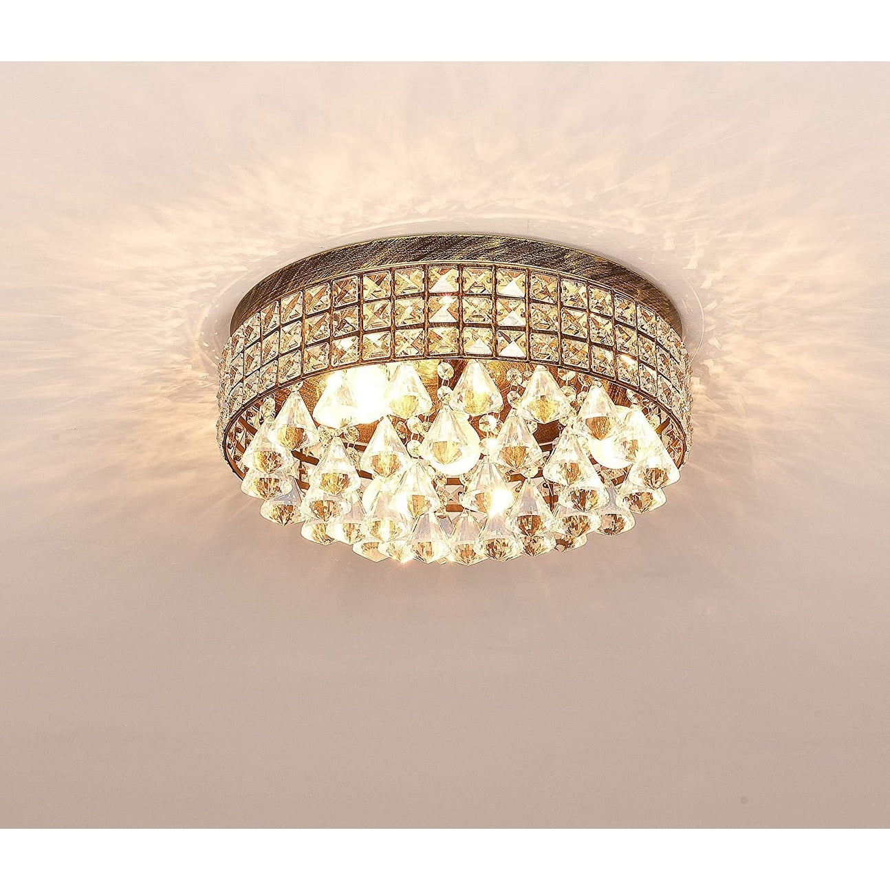 Maxax 4 – Licht 15'' Crystal Metal Flush Mount – N/A