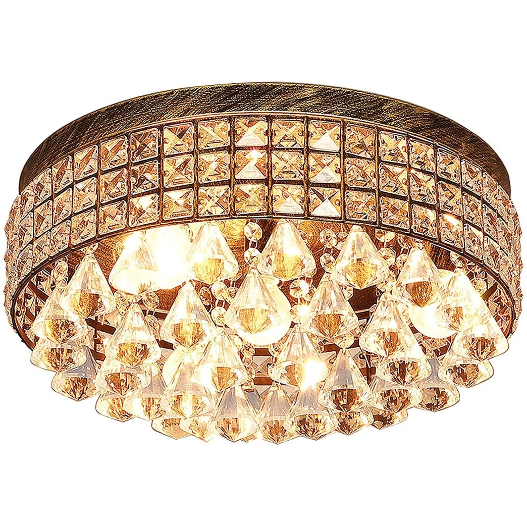 Maxax 4 – Licht 15'' Crystal Metal Flush Mount – N/A