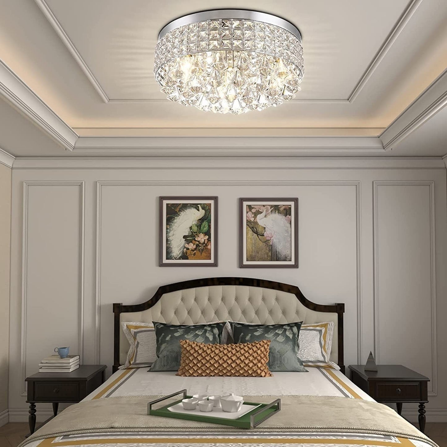 Maxax 4 – Licht 15'' Crystal Metal Flush Mount – N/A
