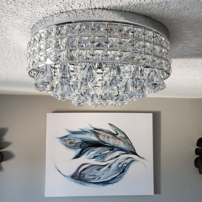 Maxax 4 – Licht 15'' Crystal Metal Flush Mount – N/A