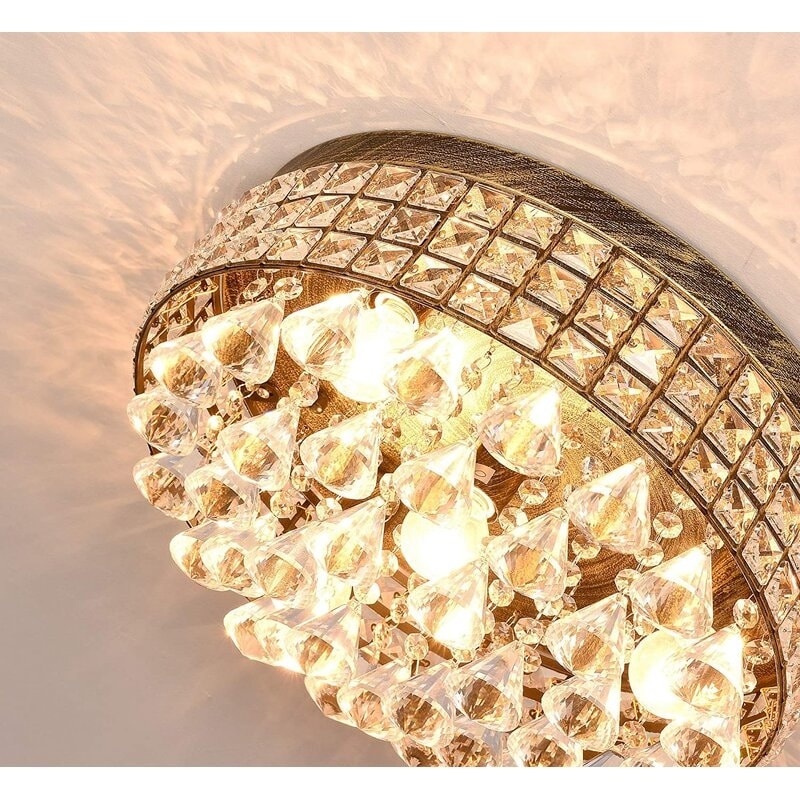 Maxax 4 – Licht 15'' Crystal Metal Flush Mount – N/A