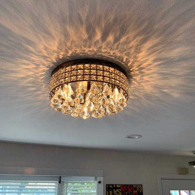 Maxax 4 – Licht 15'' Crystal Metal Flush Mount – N/A