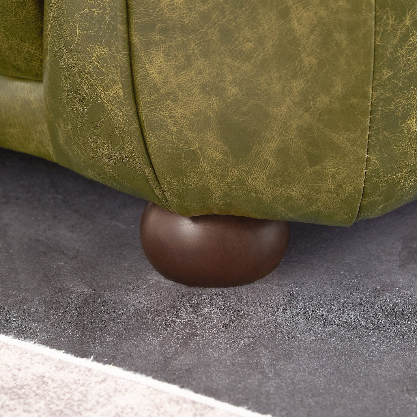 Mayla Mid Century Modern Luxury Italian Leather Couch