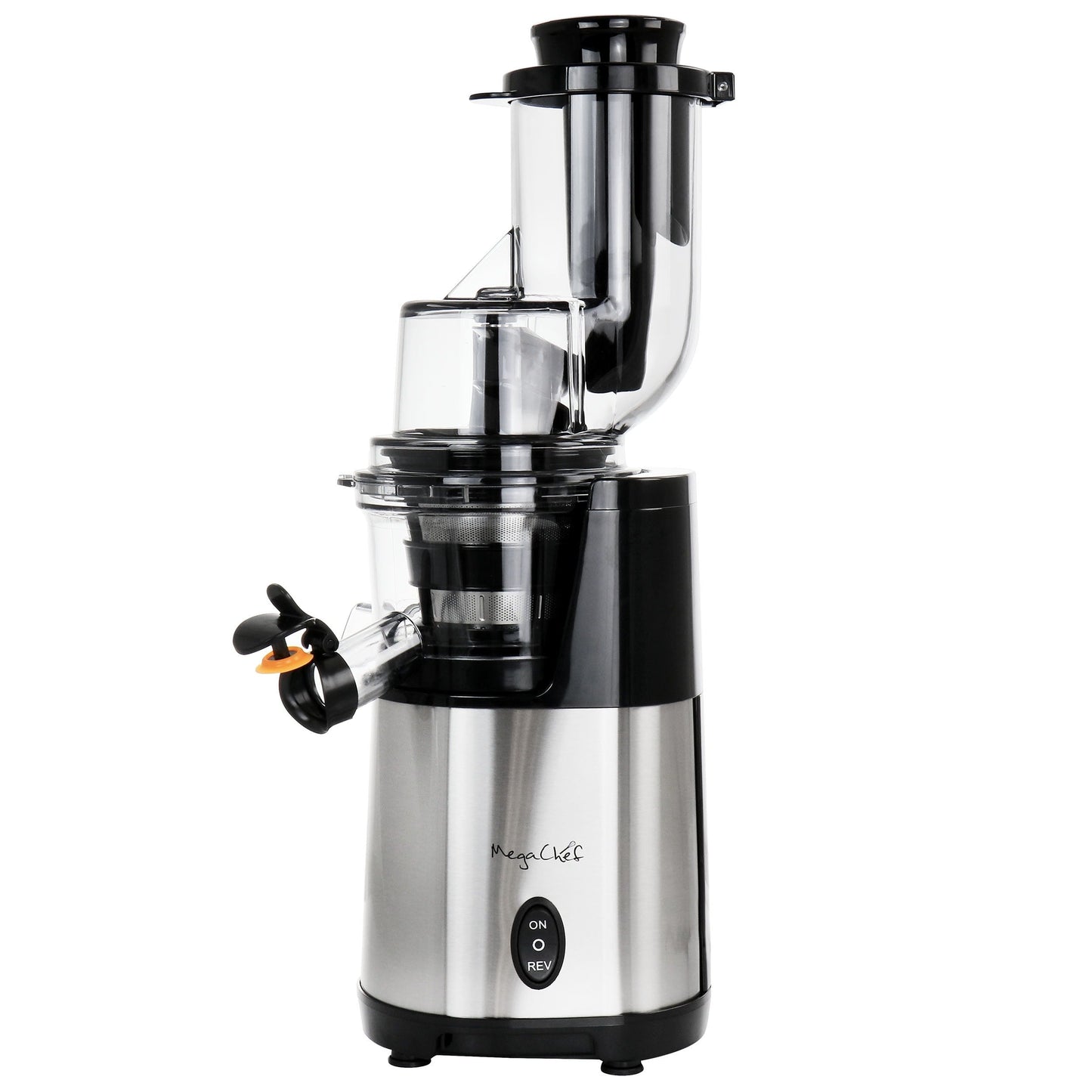 MegaChef Pro Slow Juicer aus Edelstahl – Tischgerät