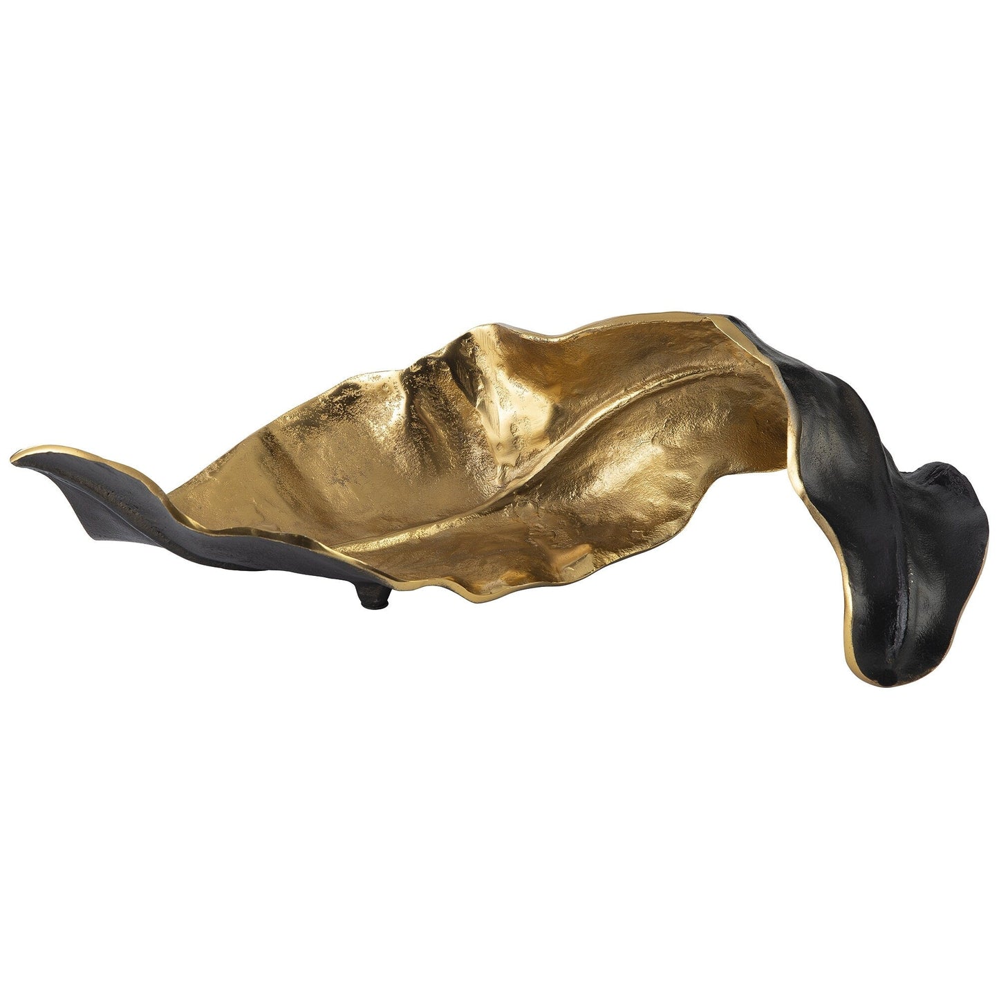 Skulptur „Melinda“ in Schwarz/Gold-Optik – 20 B x 8 T x 6 H