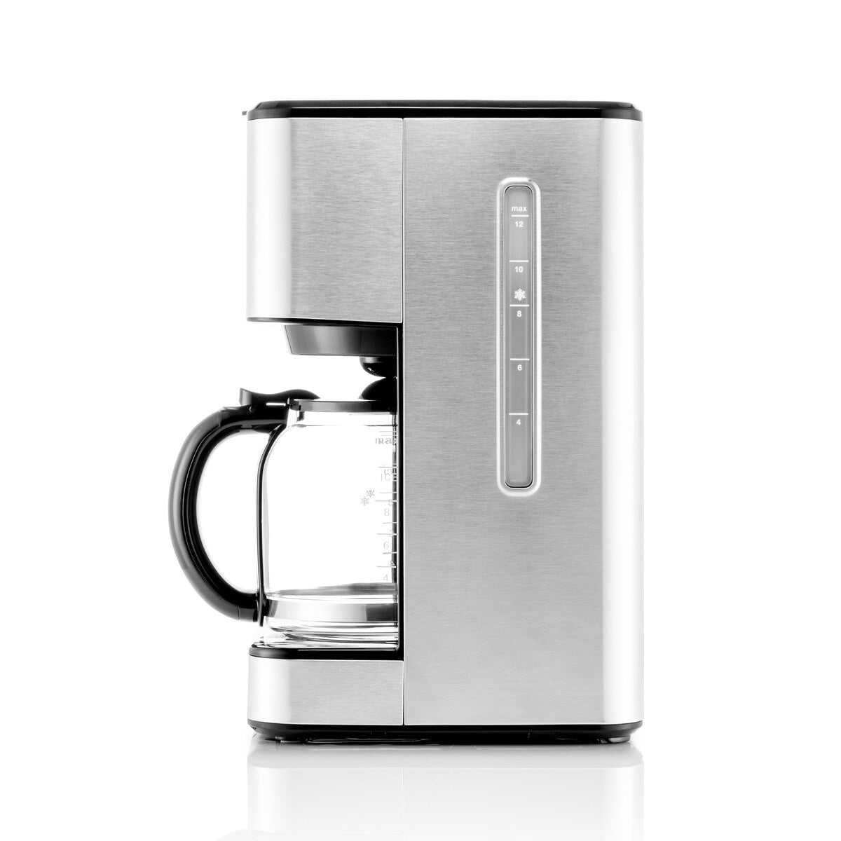 Melitta Aroma Tocco Plus 12-Tassen-Filterkaffeemaschine für Heiß- und Eiskaffee mit Glaskaraffe und Touch-Control-Display