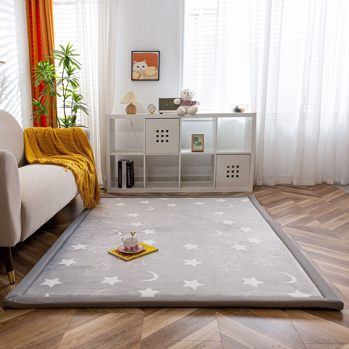 Weich gepolsterte Baby-Spielmatten aus Memory-Schaum mit rutschfester Unterseite