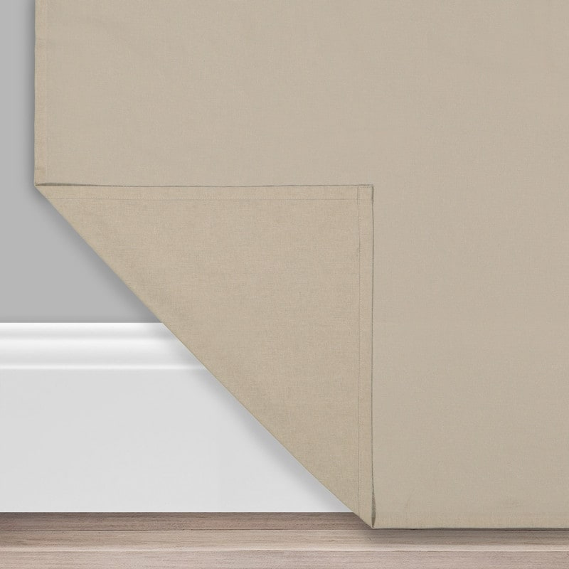Mercantile Drop Cloth Lichtfilterring Top Tab Farmhouse Vorhang Panel mit Volant