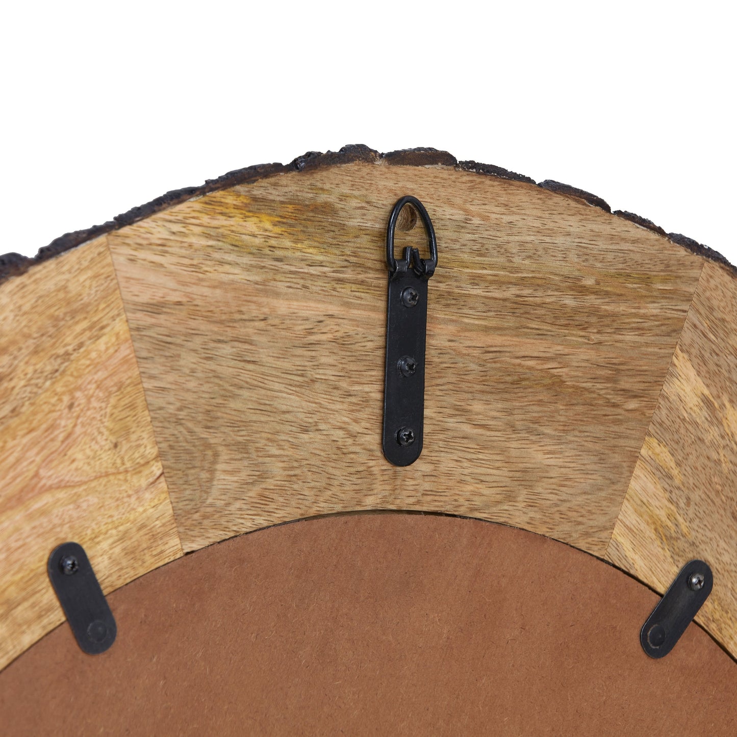 Runder Wandspiegel Meredith aus Holz mit natürlicher Kante von River of Goods – 30,5 x 1 x 30,5