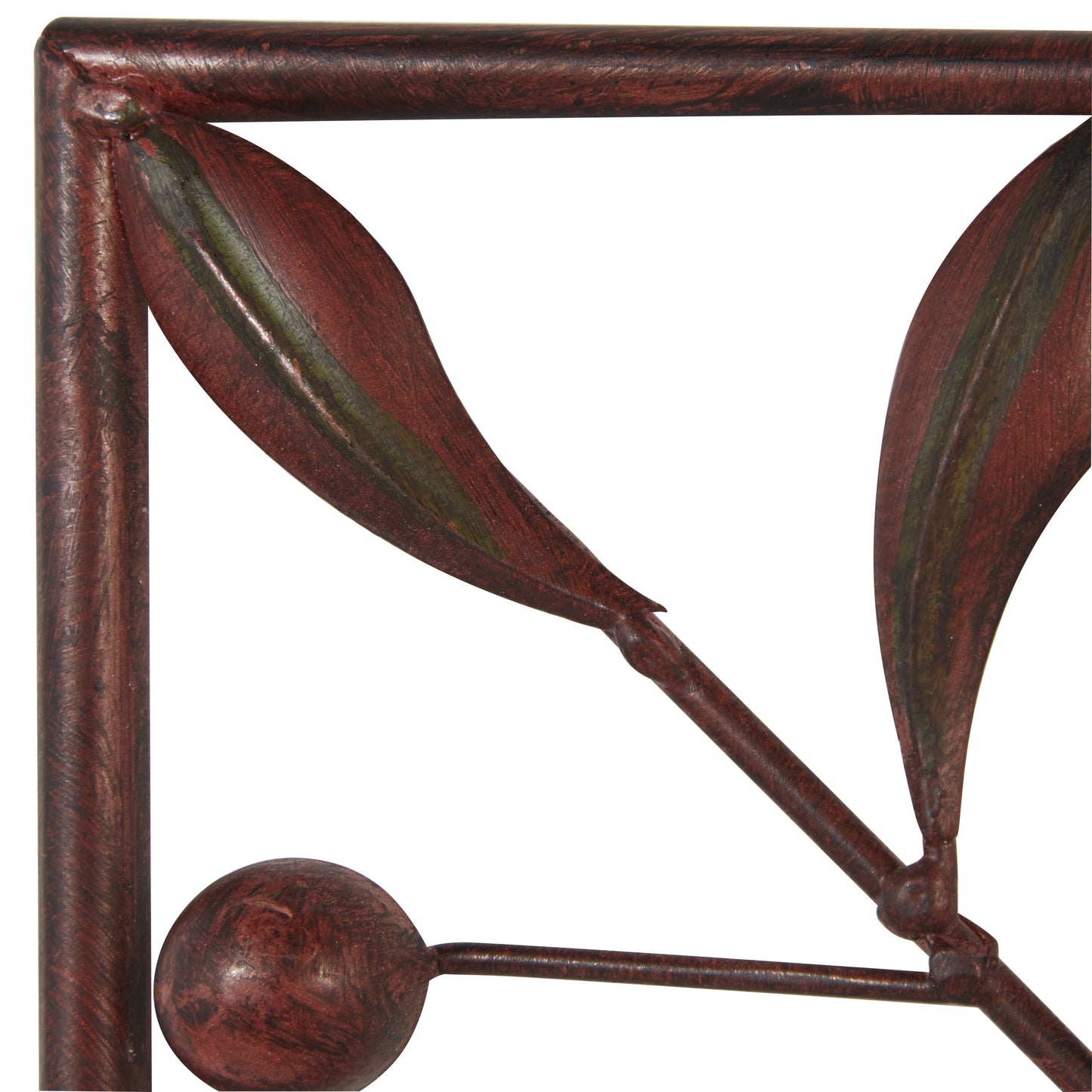 Wanddekoration mit Metallrollen – 4er-Set, Dunkelbraun – Roche River Decor