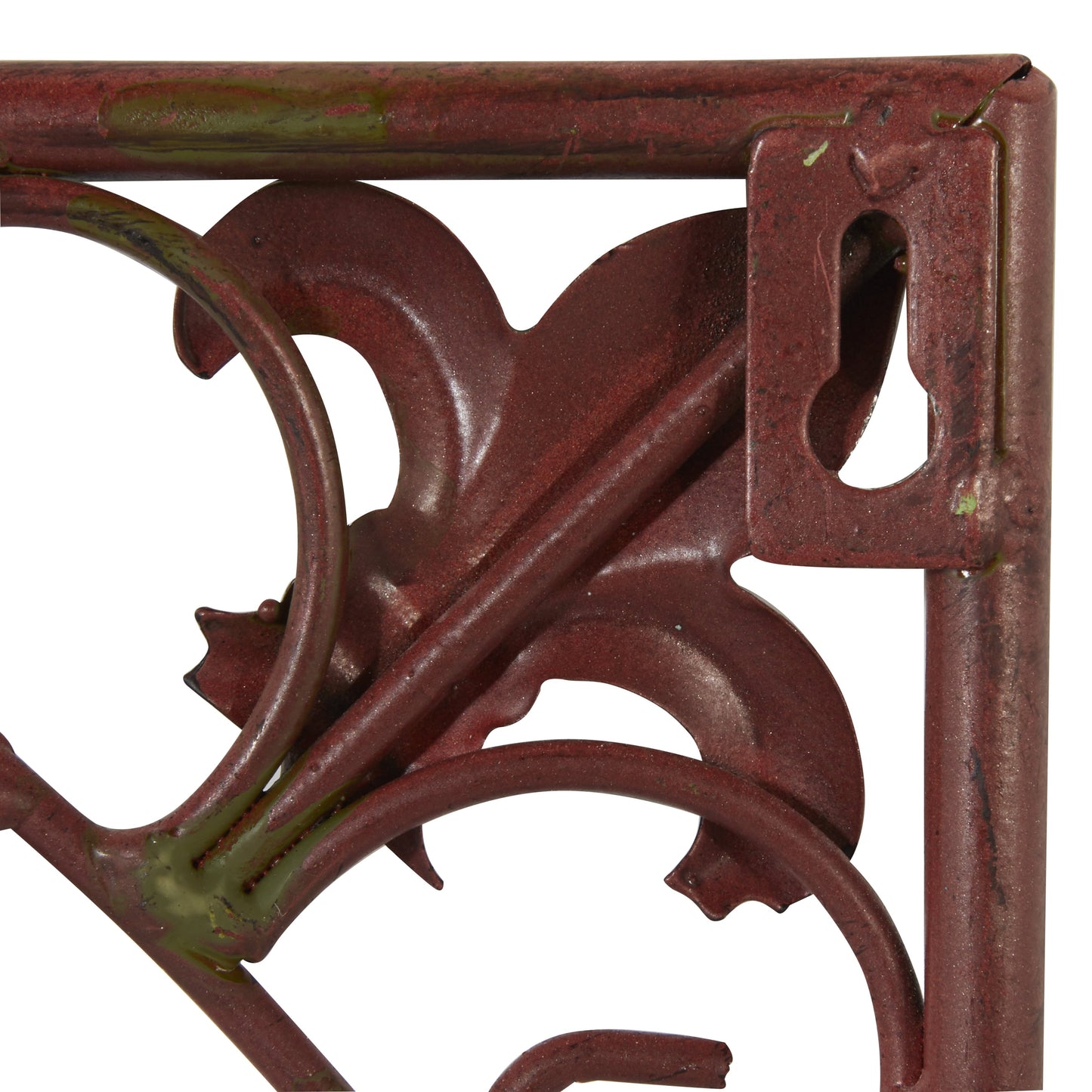 Wanddekoration mit Metallrollen – 4er-Set, Dunkelbraun – Roche River Decor