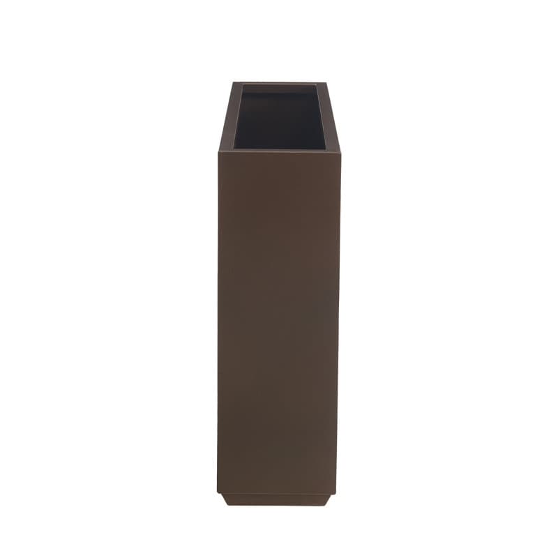 Schwerer Pflanzkasten aus Metall für Pflanzen im Freien, 38L x 10B x 30H Zoll hoch und lang, Pflanzkasten mit Metalltrennwand – 38 x 30 x 10