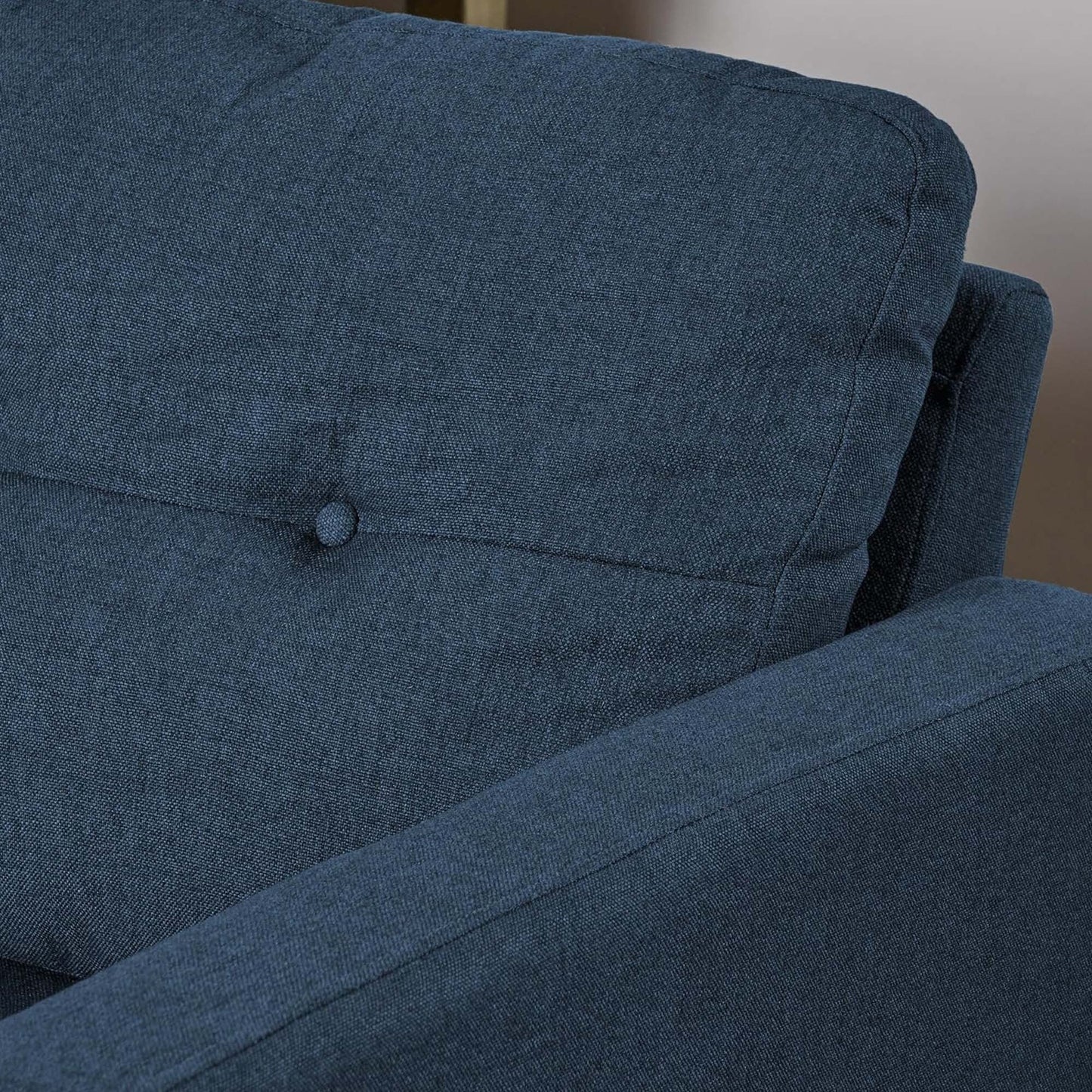 Mid-Century 5-Piece Modular Sectional Sofa with Button-Tufted Cushions for Living Room
