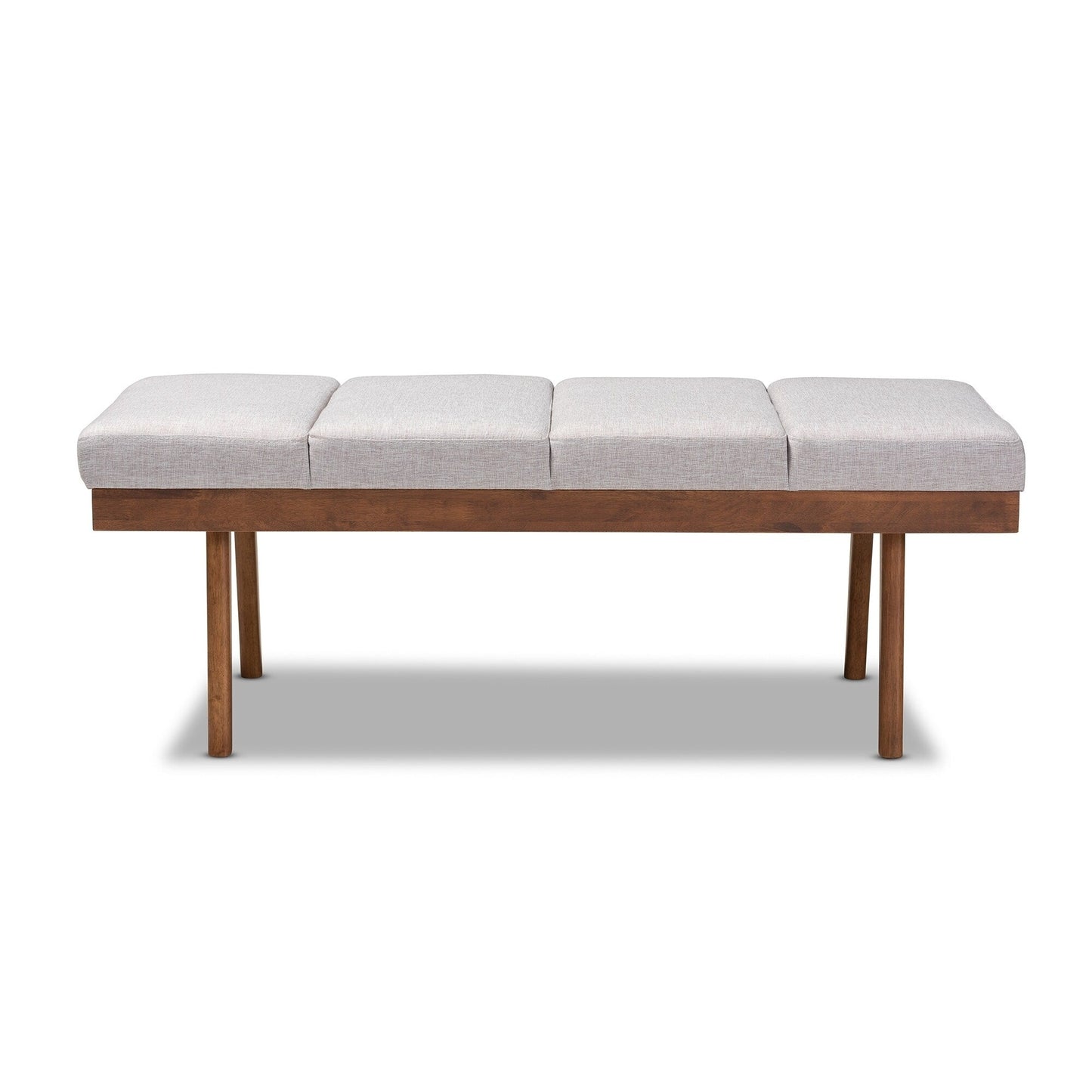Mid-Century Fabric Bench
