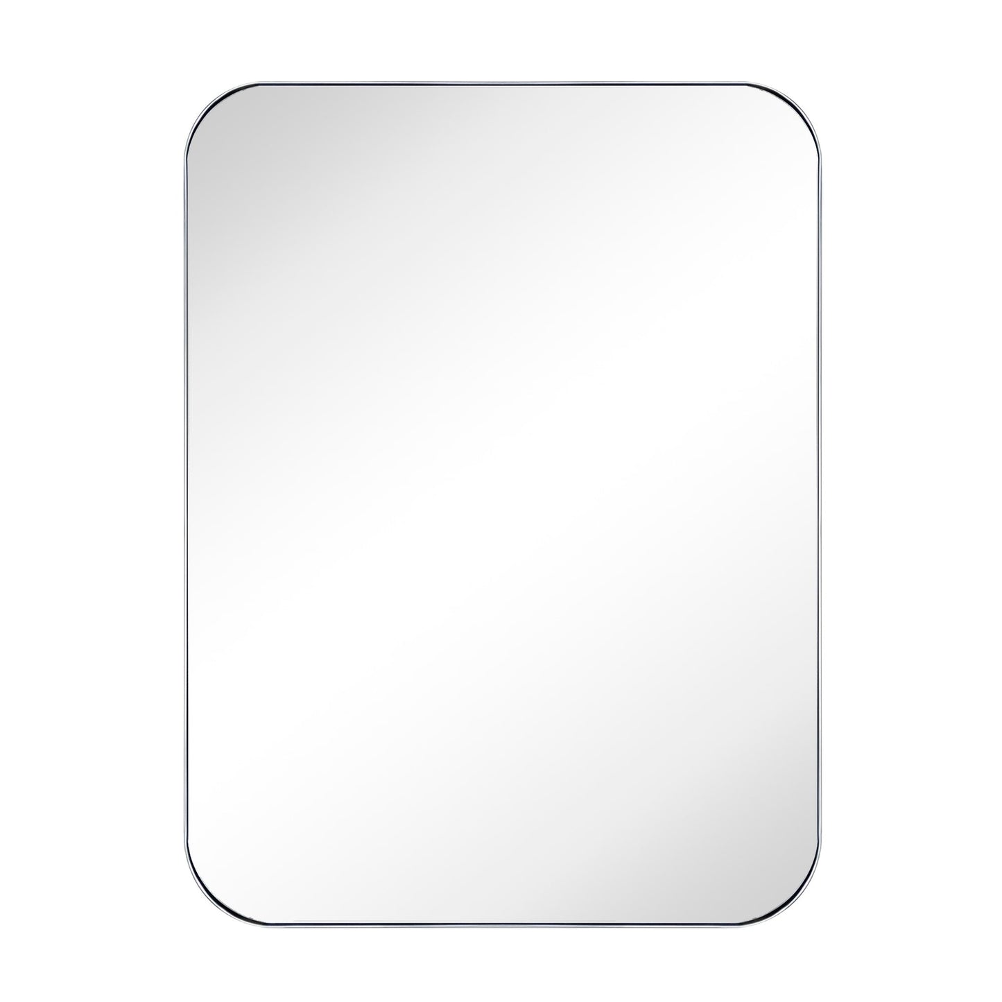 TEHOME Mid-Century Modern Chic Metall Abgerundete Wandspiegel