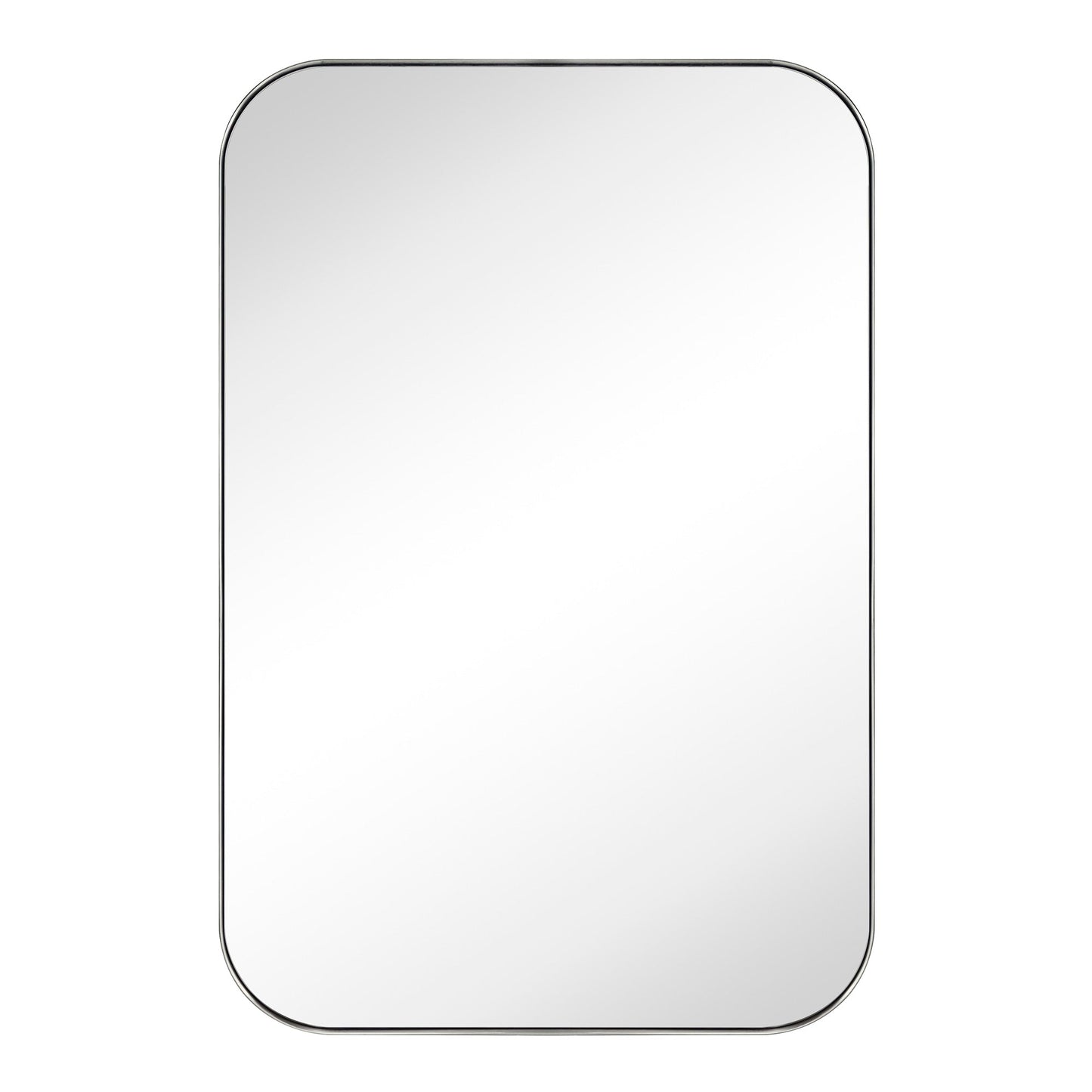 TEHOME Mid-Century Modern Chic Metall Abgerundete Wandspiegel