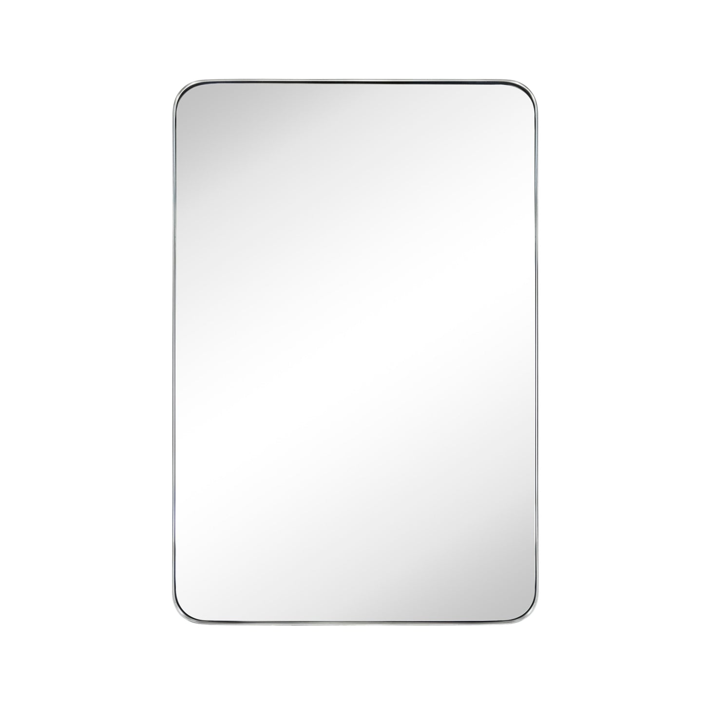 TEHOME Mid-Century Modern Chic Metall Abgerundete Wandspiegel