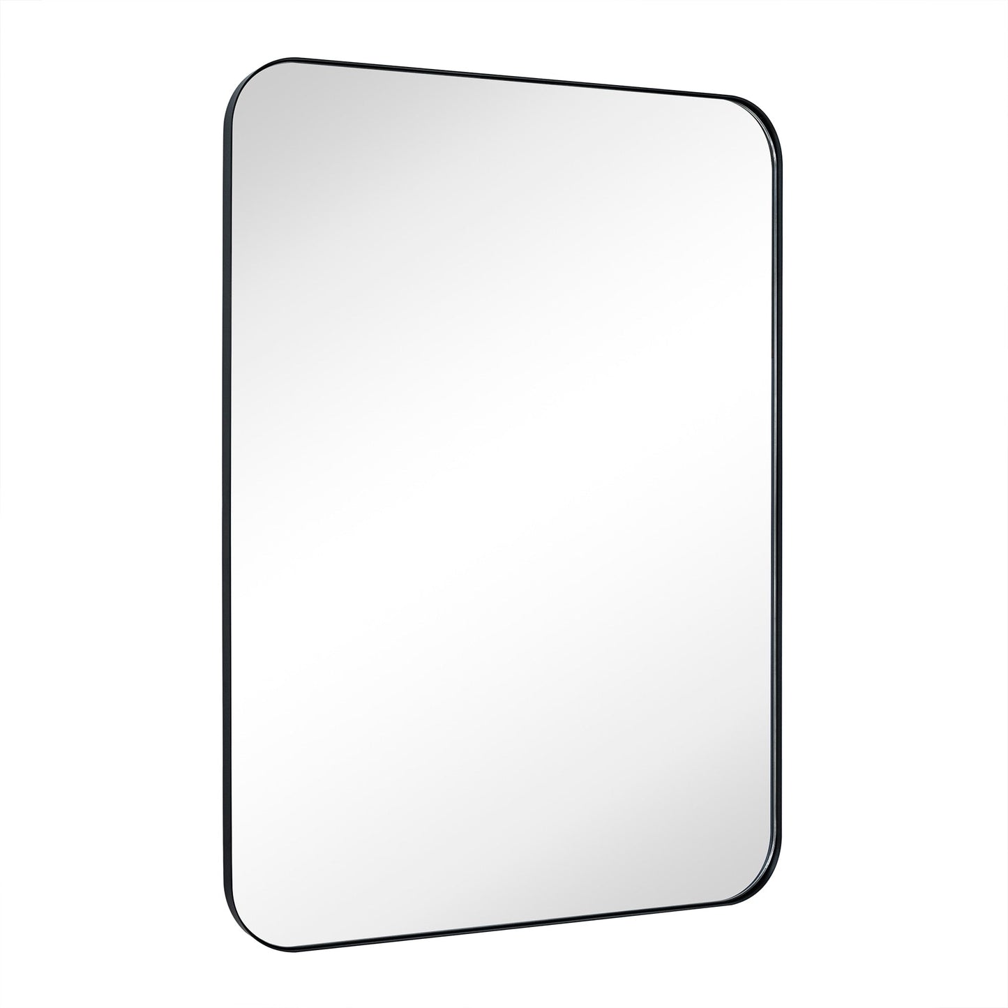 TEHOME Mid-Century Modern Chic Metall Abgerundete Wandspiegel