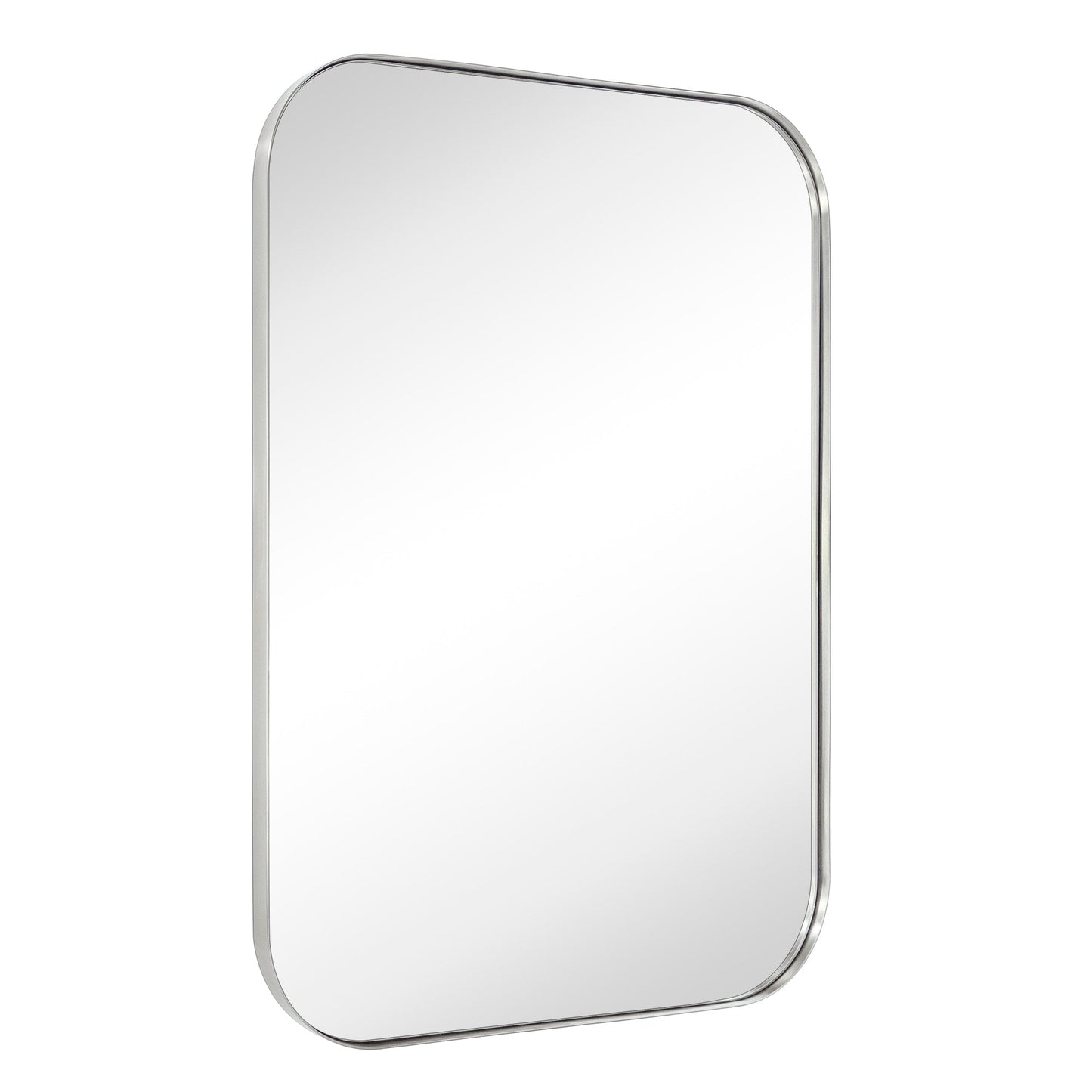 TEHOME Mid-Century Modern Chic Metall Abgerundete Wandspiegel