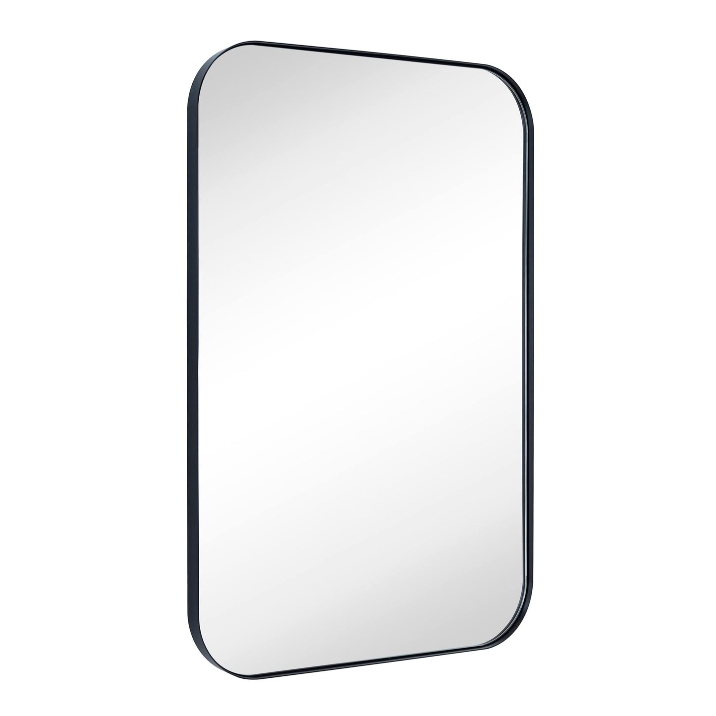 TEHOME Mid-Century Modern Chic Metall Abgerundete Wandspiegel
