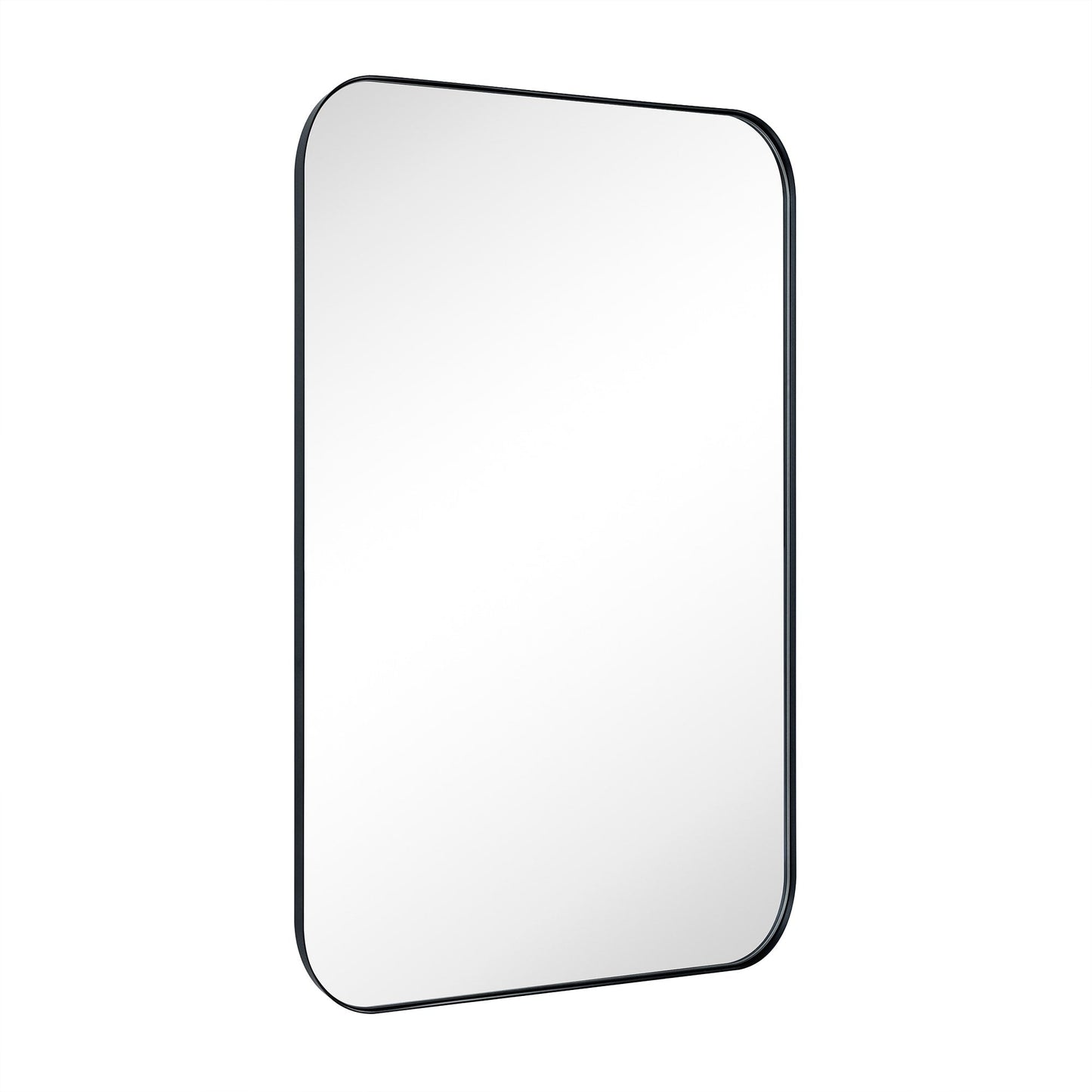 TEHOME Mid-Century Modern Chic Metall Abgerundete Wandspiegel