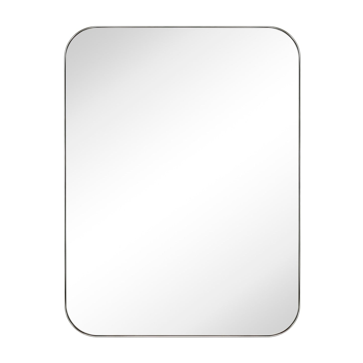 TEHOME Mid-Century Modern Chic Metall Abgerundete Wandspiegel