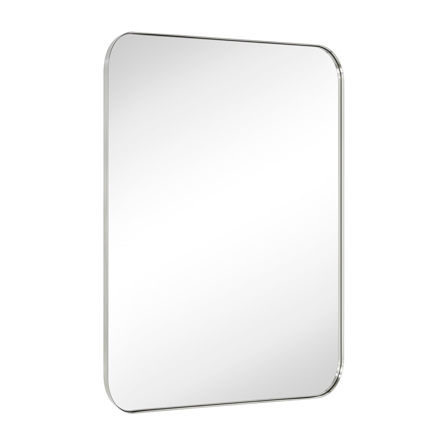 TEHOME Mid-Century Modern Chic Metall Abgerundete Wandspiegel