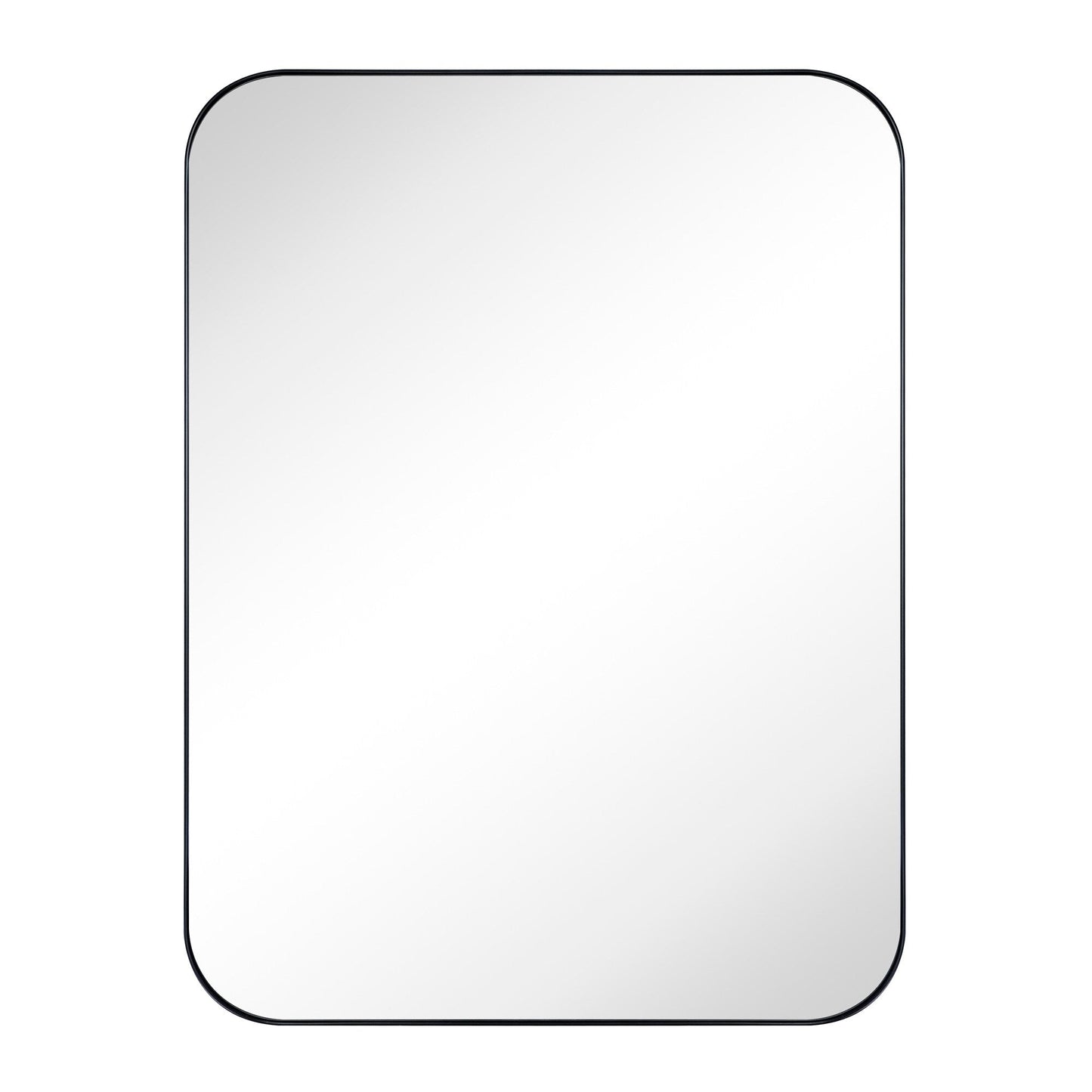 TEHOME Mid-Century Modern Chic Metall Abgerundete Wandspiegel