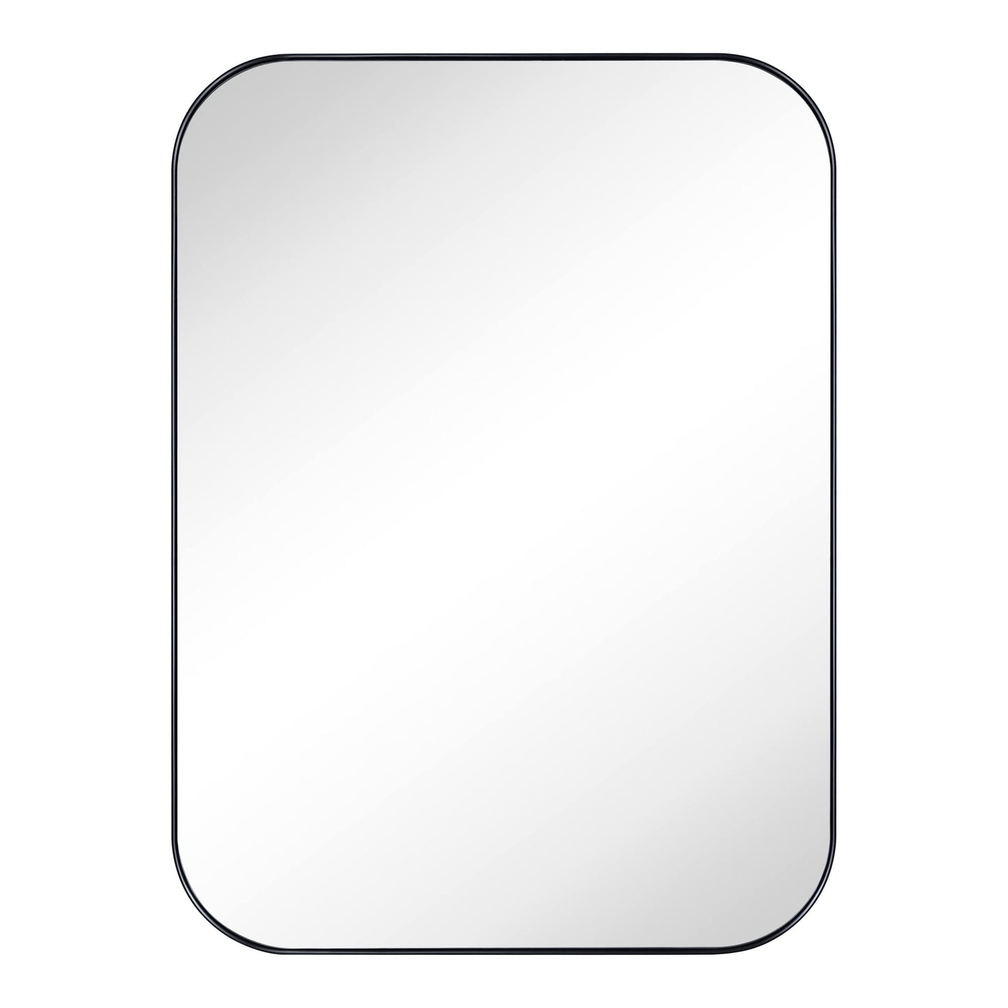 TEHOME Mid-Century Modern Chic Metall Abgerundete Wandspiegel