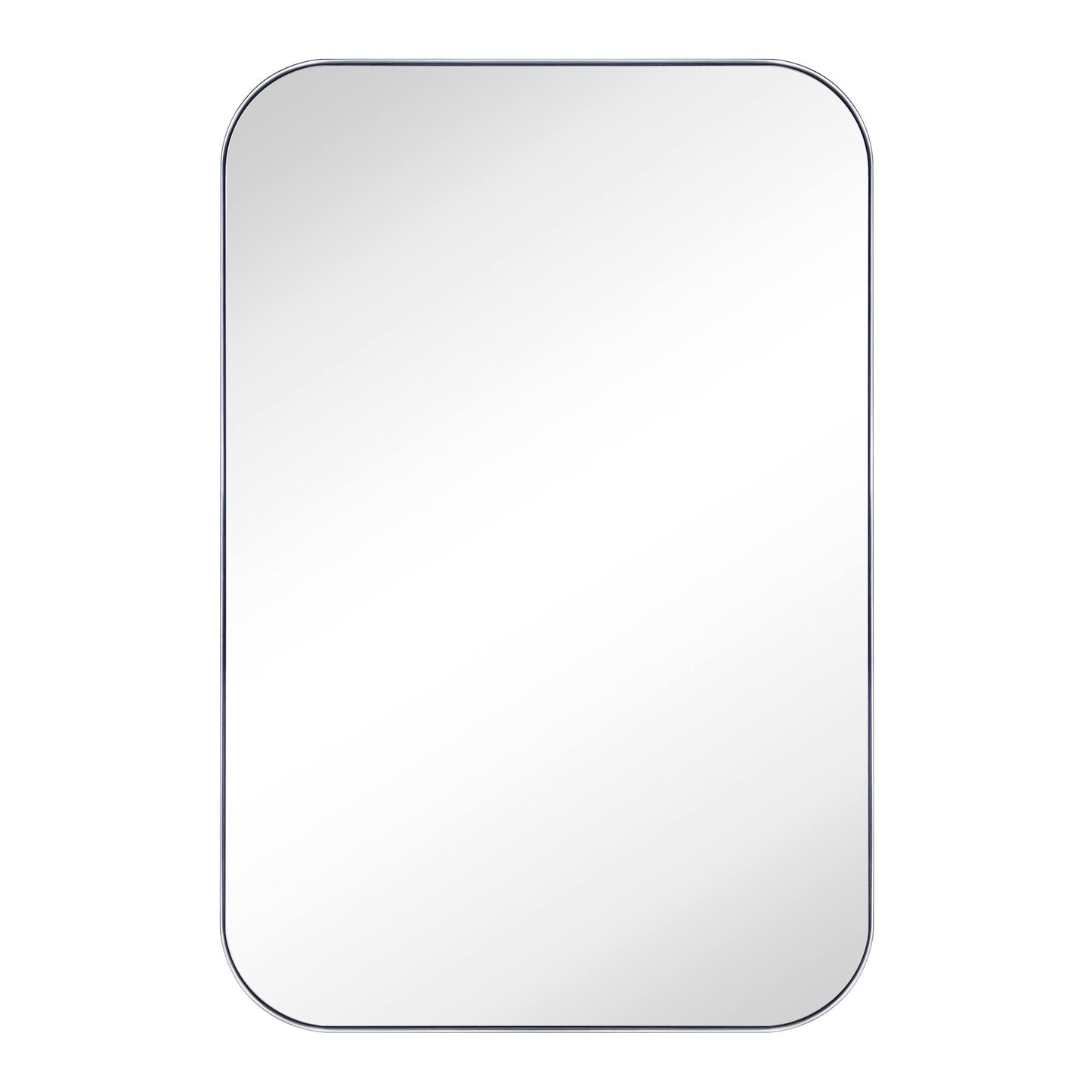 TEHOME Mid-Century Modern Chic Metall Abgerundete Wandspiegel