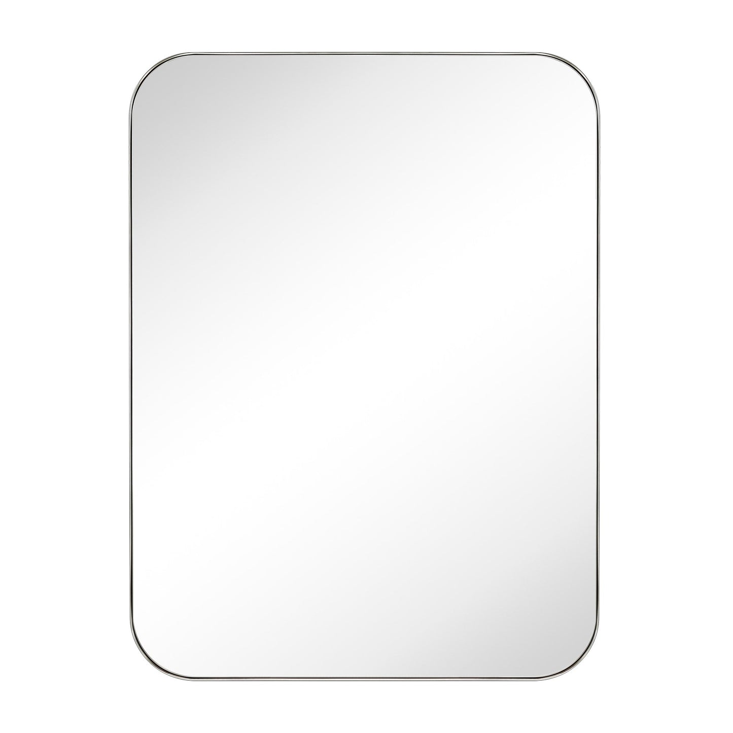 TEHOME Mid-Century Modern Chic Metall Abgerundete Wandspiegel