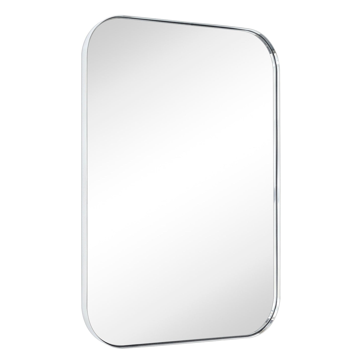 TEHOME Mid-Century Modern Chic Metall Abgerundete Wandspiegel