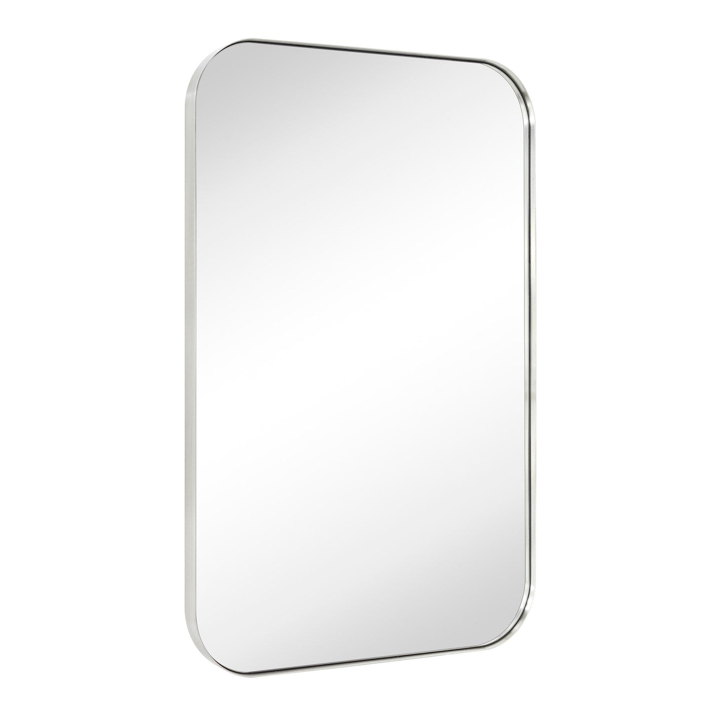 TEHOME Mid-Century Modern Chic Metall Abgerundete Wandspiegel
