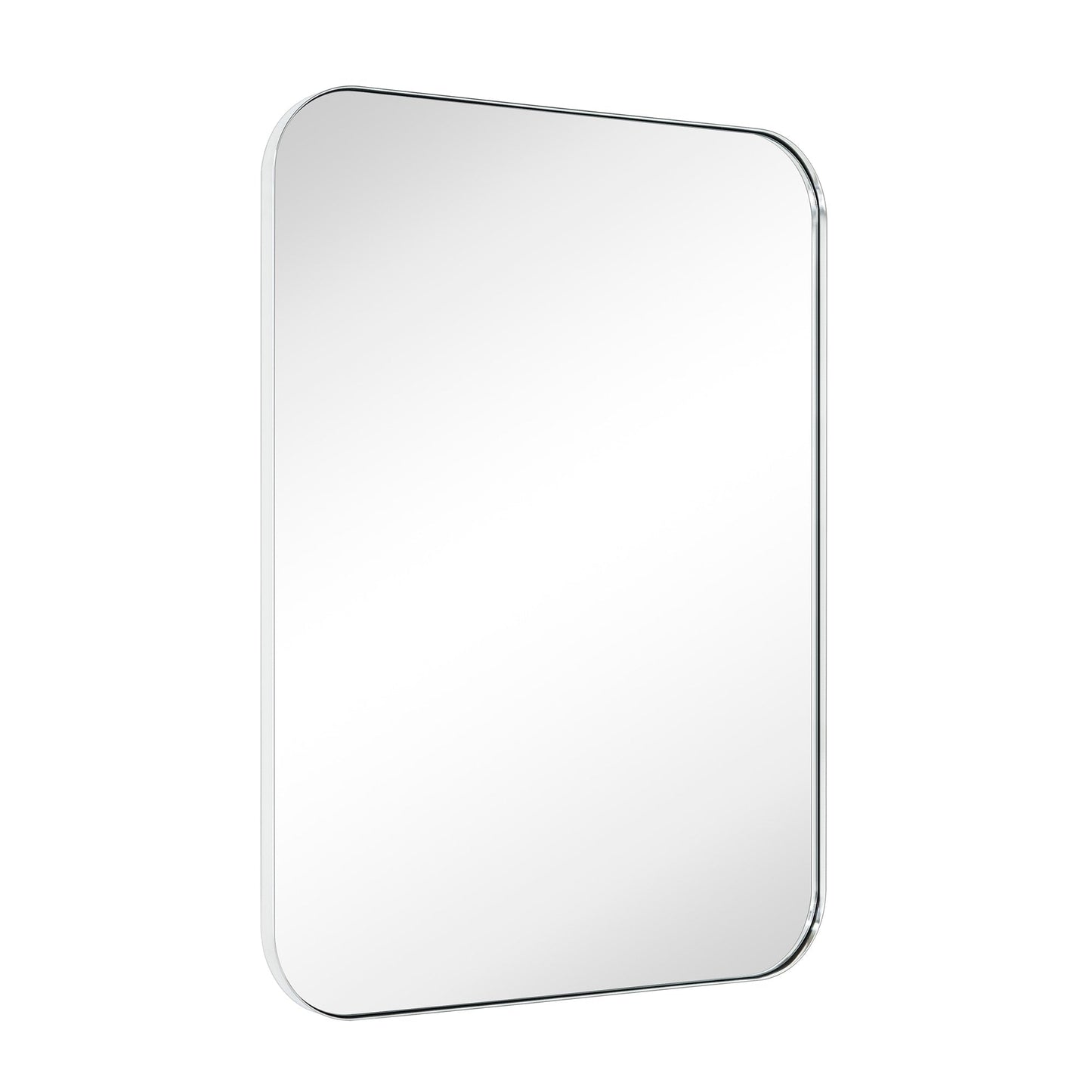 TEHOME Mid-Century Modern Chic Metall Abgerundete Wandspiegel