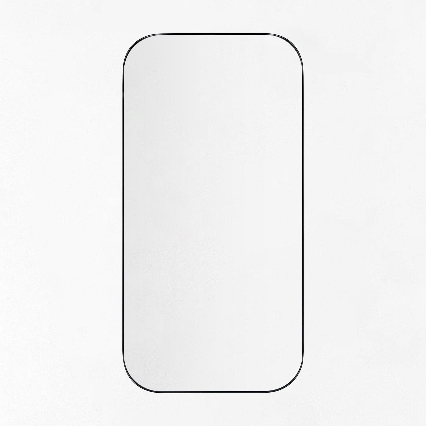 TEHOME Mid-Century Modern Chic Metall Abgerundete Wandspiegel