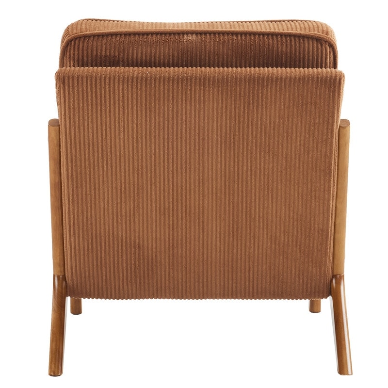 Gepolsterter Akzentstuhl im Mid-Century-Modern-Stil