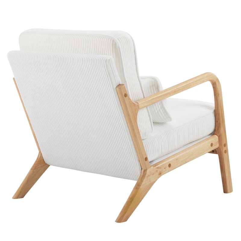 Gepolsterter Akzentstuhl im Mid-Century-Modern-Stil