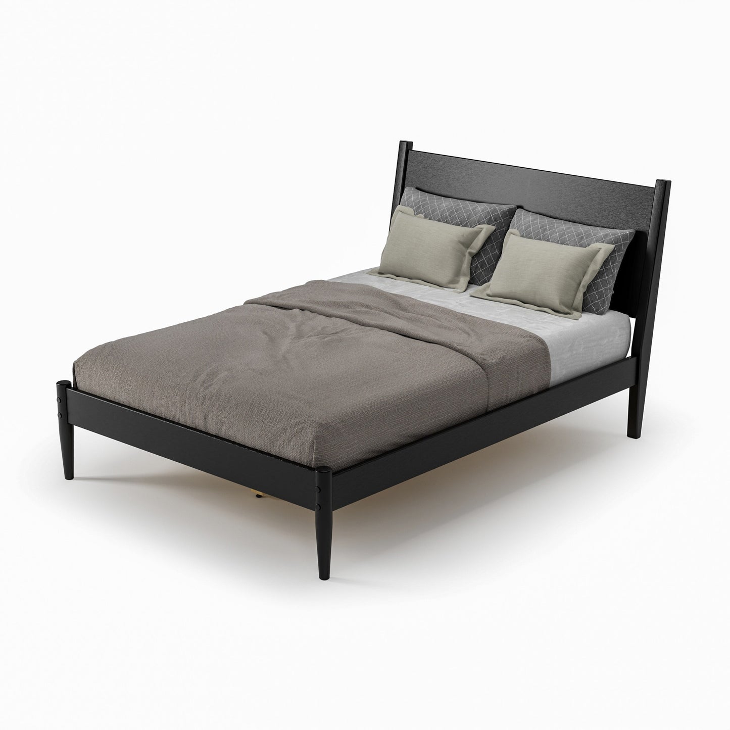 Mid-Century Paneelbett