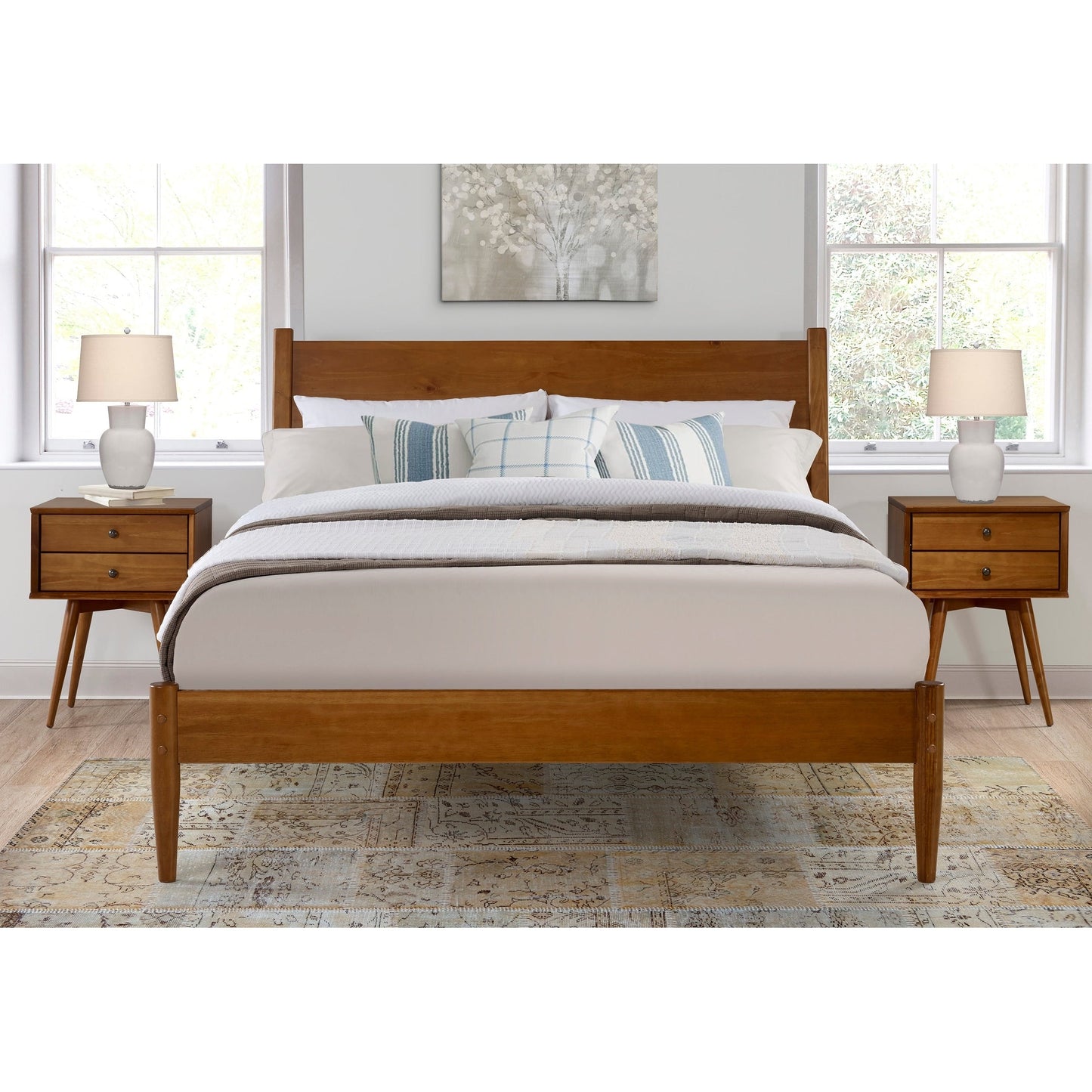 Mid-Century Paneelbett